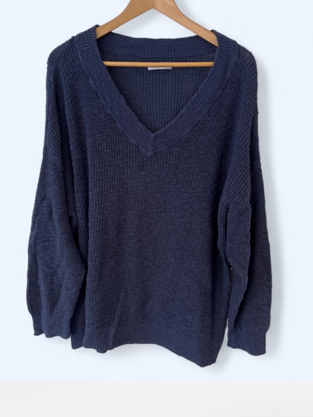 Sonoma Women's V-Neck Sweater in Navy